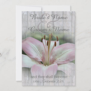 Convite de casamento Lily 2