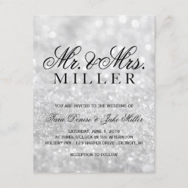 Convite De Casamento - Lit Silver Glit Fab