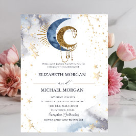 Convite de Casamento Luas Celestiais, Estrelas