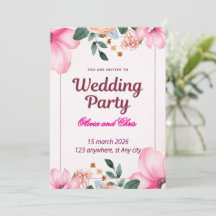 Convite de Casamento Luxuoso e Elegante