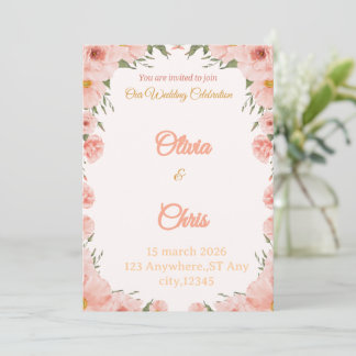 Convite de Casamento Luxuoso e Elegante