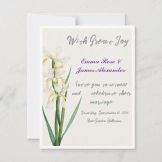 Convite de Casamento Luxuoso e Elegante | Minimali