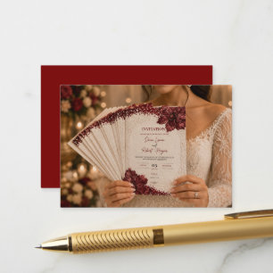 Convite de Casamento Luxuoso Editável