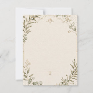 Convite de Casamento Luxuoso – estilo Marfim Minim