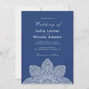 Convite de Casamento Luxuoso Geométrico Brilhante