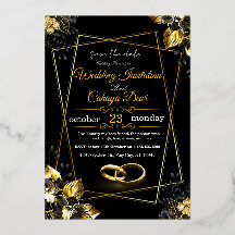 Convite-de-Casamento-Luxuoso-Preto-e-Dourado-Flora