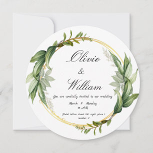 Convite de casamento Luxury New Card