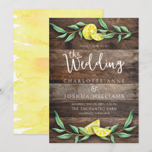 CONVITE DE CASAMENTO   Madeira russa Lemon Waterco