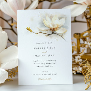 Convite de Casamento Magnólia Elegante