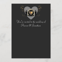 Convite de casamento masculino