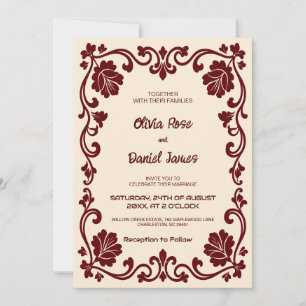Convite de Casamento Medieval Real Elegante