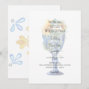 Convite de casamento mediterrâneo toscano deslumbr