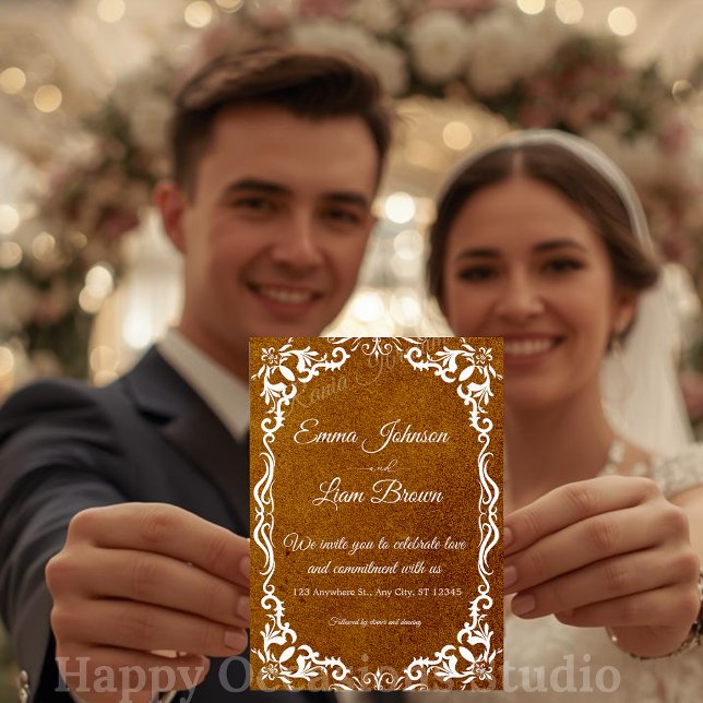 Convite de Casamento Mexicano Rústico Papel Picado (Criador carregado)