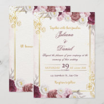 Convite de Casamento Minimal Chic