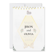 Convite de Casamento Minimal Elegante | Simples Mo