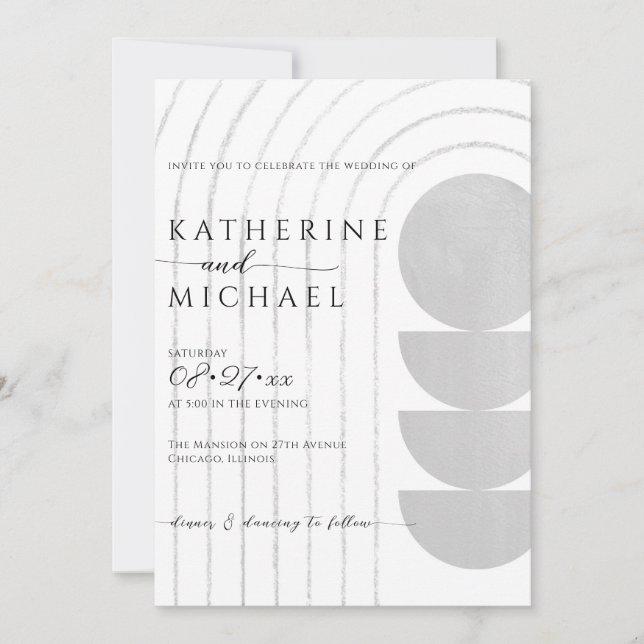 Convite de Casamento Minimalista (Frente)