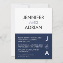 Convite de Casamento Minimalista