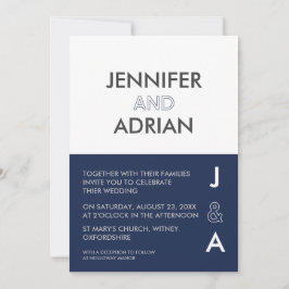 Convite de Casamento Minimalista