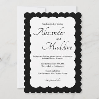 Convite de Casamento Minimalista