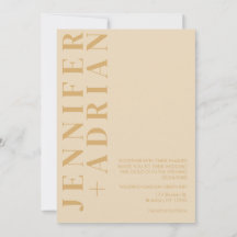 Convite de Casamento Minimalista