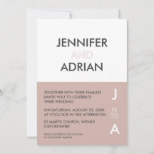Convite de Casamento Minimalista