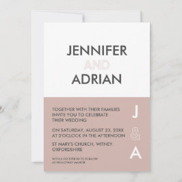 Convite de Casamento Minimalista