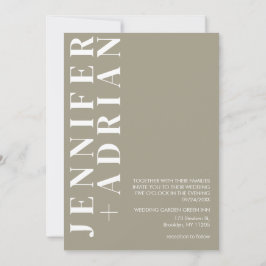 Convite de Casamento Minimalista