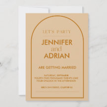 Convite de Casamento Minimalista