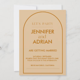 Convite de Casamento Minimalista