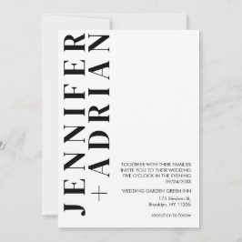 Convite de Casamento Minimalista