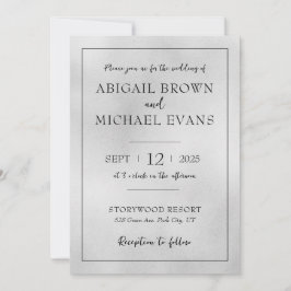 Convite de Casamento Minimalista