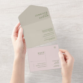 Convite de Casamento Minimalista