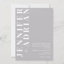 Convite de Casamento Minimalista