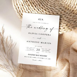 Convite de Casamento Minimalista