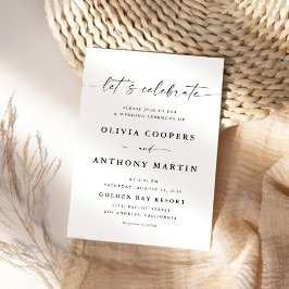 Convite de Casamento Minimalista