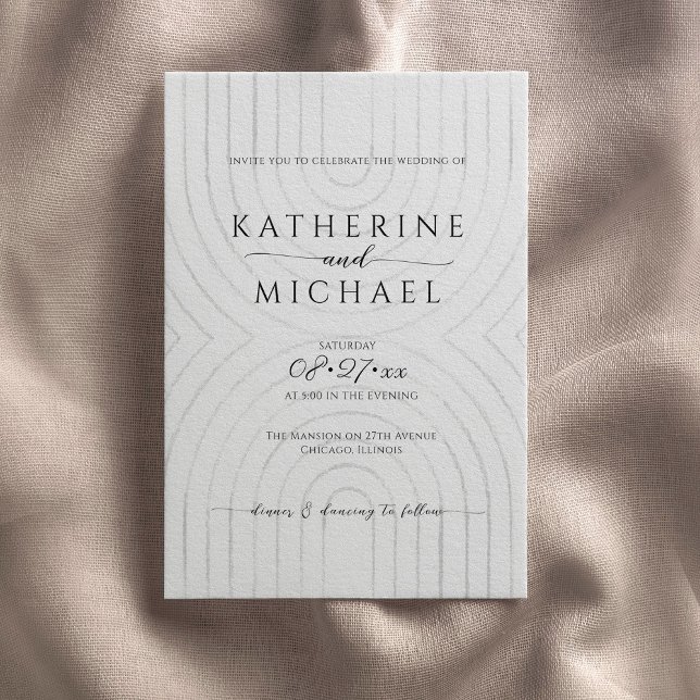 Convite de Casamento Minimalista (Criador carregado)