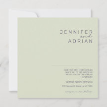 Convite de Casamento Minimalista