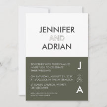 Convite de Casamento Minimalista