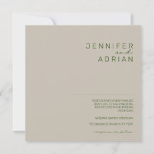 Convite de Casamento Minimalista