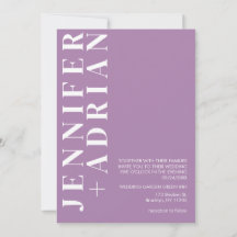 Convite de Casamento Minimalista