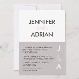 Convite de Casamento Minimalista