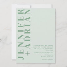 Convite de Casamento Minimalista