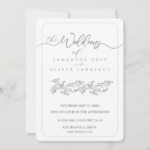 Convite de Casamento Minimalista Boho Elegante