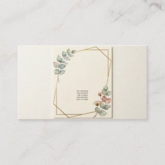 Convite de Casamento Minimalista Botânico Elegante