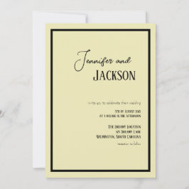 Convite De Casamento Minimalista De Frio Branco