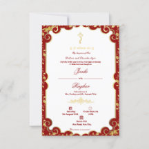 Convite de casamento minimalista do ganesha indian