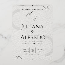Convite de Casamento Minimalista Elegante