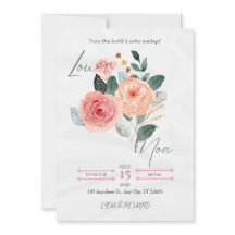 Convite de Casamento Minimalista Elegante