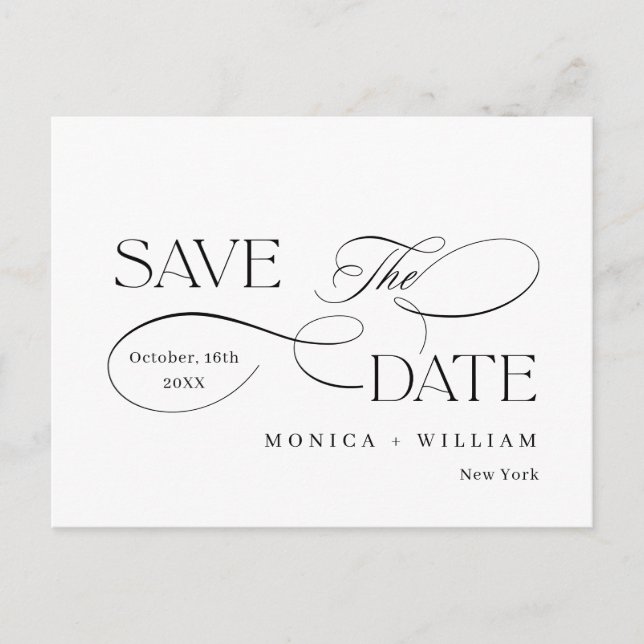 Convite de Casamento Minimalista Elegante Código Q (Frente)
