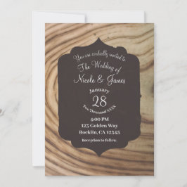 Convite de Casamento Minimalista Elegante com Text